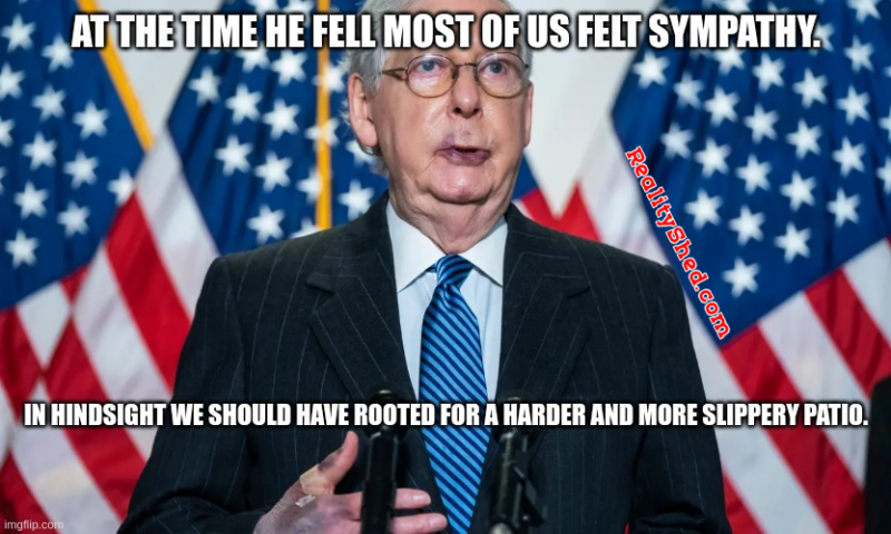 All Globalists Together, To Hurt Trump And MAGA Mitch McConnell Hands ...